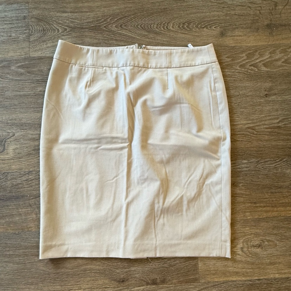 Calvin Klein Cream Pencil Skirt
